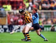 22 June 1997; Aidan Lawlor of Kilkenny in action against Rory Boland of Dublin during the Leinster Senior Hurling Championship Semi-Final match between Kilkenny and Dublin at Croke Park in Dublin. Photo by Ray McManus/Sportsfile