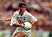 6 July 1997; Anthony Rainbow of Kildare shoots for a score despite the blockdown attempt by Anthony Rainbow of Kildare during the Leinster GAA Senior Football Championship Semi-Final match between Kildare and Meath at Croke Park in Dublin. Photo by Brendan Moran/Sportsfile