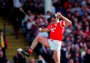 8 June 1997; Brian Corcoran of Cork during the GAA Munster Senior Hurling Championship Semi-Final match between Clare and Cork at the Gaelic Grounds in Limerick. Photo by Ray McManus/Sportsfile