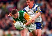 15 June 1997; Cathal Daly of Offaly in action against Conan Daye of Wicklow during the Leinster GAA Senior Football Championship Quarter-Final match between Offaly and Wicklow at Croke Park in Dublin. Photo by David Maher/Sportsfile