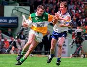 15 June 2997; Ciaran McManus of Offaly in action against Seamus Miley of Wicklow during the Leinster GAA Senior Football Championship Quarter-Final match between Offaly and Wicklow at Croke Park in Dublin. Photo by Brendan Moran/Sportsfile