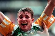 16 August 1997; Ciaran McManus of Offaly celebrates his side's victory following the Leinster GAA Senior Football Championship Final match between Meath and Offaly at Croke Park in Dublin. Photo by Brendan Moran/Sportsfile