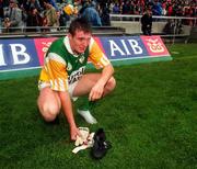 31 August 1997; A dejected Ciaran McManus of Offaly following the GAA Football All-Ireland Senior Championship Semi-Final match between Mayo and Offaly at Croke Park in Dublin. Photo by Ray McManus/Sportsfile