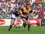 10 May 1997; Colin Lynch of Clare in action against John Leahy of Tipperary during the National Hurling League Division 1 match between Clare and Tipperary at Cusack Park in Ennis, Clare. Photo by Ray McManus/Sportsfile