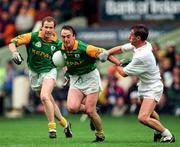 20 July 1997; Colm Coyle of Meath in action against Seamus Dowling of Kildare during the Leinster GAA Senior Football Championship Semi-Final Replay match between Kildare and Meath at Croke Park in Dublin. Photo by Ray McManus/Sportsfile