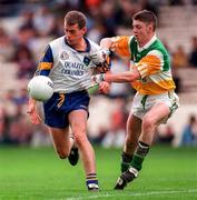 15 June 1997; Conan Daye of Wicklow in action against Cathal Daly of Offaly during the Leinster GAA Senior Football Championship Quarter-Final match between Offaly and Wicklow at Croke Park in Dublin. Photo by David Maher/Sportsfile