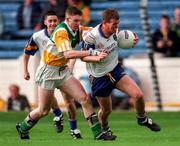 15 June 1997; Conan Daye of Wicklow in action against Cathal Daly of Offaly during the Leinster GAA Senior Football Championship Quarter-Final match between Offaly and Wicklow at Croke Park in Dublin. Photo by David Maher/Sportsfile