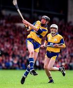 8 June 1997; Conor Clancy of Clare during the GAA Munster Senior Hurling Championship Semi-Final match between Clare and Cork at the Gaelic Grounds in Limerick. Photo by Ray McManus/Sportsfile