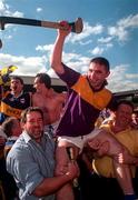 17 August 1997; Paul Shelly of Tipperary celebrates his side's win over Wexford following the GAA All-Ireland Senior Hurling Championship Semi-Final match between Tipperary and Wexford at Croke Park in Dublin. Photo by David Maher/Sportsfile