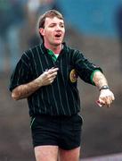 17 March 1996; Referee Dickie Murphy during the All-Ireland Senior Club Hurling Championship Final match between Sixmilebridge and Dunloy at Croke Park in Dublin. Photo by Ray McManus/Sportsfile