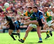 15 June 1997; Eamonn Heery of Dublin in action against Tommy Dowd of Meath during the Leinster GAA Senior Football Championship Quarter-Final match between Meath and Dublin at Croke Park in Dublin. Photo by David Maher/Sportsfile