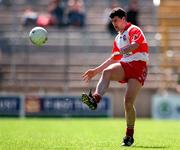 1 June 1997; Fergal McCusker of Derry during the Ulster GAA Football Senior Championship Quarter-Final match between Monaghan and Derry at St. Tiernach's Park in Clones, Co Monaghan. Photo by Ray McManus/Sportsfile