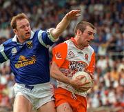 20 July 1997; Fintan Cahill of Cavan in action against David O'Neill of Derry during the Ulster GAA Football Senior Championship Final match between Cavan and Derry at St. Tiernach's Park in Clones, Monaghan. Photo by David Maher/Sportsfile