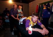 17 August 1997; Ger Cush of Wexford receives attention from Pat Whitney, Physical Therapist, prior to the GAA All-Ireland Senior Hurling Championship Semi-Final match between Tipperary and Wexford at Croke Park in Dublin. Photo by David Maher/Sportsfile