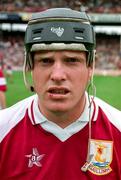 27 July 1997; Joe Cooney of Galway prior to the GAA All-Ireland Senior Hurling Championship Quarter-Final match between Kilkenny and Galway at Semple Stadium in Thurles, Tipperary. Photo by David Maher/Sportsfile