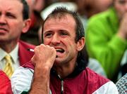 3 August 1997; Mayo Manager John Maughan, sits in the terraces due to his suspension during the GAA Connacht Senior Football Championship Final match between Mayo and Sligo at Dr Hyde Park in Roscommon. Photo by David Maher/Sportsfile