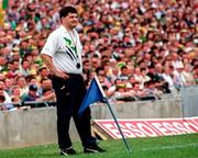 14 June 1998. Leitrim Manager John O'Mahony during the Connacht Senior Football Championship Semi-Final match between Leitrim and Galway at Pairc Sheain Mhic Dhairmada in Carrick-On-Shannon Co. Leitrim. Photo by Brendan Moran/Sportsfile