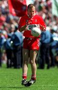 29 June 1997; Johnny McBride of Derry during the Ulster GAA Football Senior Championship Semi-Final match between Tyrone and Derry at St. Tiernach's Park in Clones, Monaghan. Photo by David Maher/Sportsfile