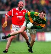 4 May 1997; Seamus Moynihan of Kerry in action against Brian Corcoran of Cork during the National Football League Final match between Cork and Kerry at Pairc U’Chaoimh in Cork. Photo by Ray McManus/Sportsfile