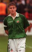 14 May 1998; Barry Quinn of Republic of Ireland ahead of the UEFA Under-18 European Championship Qualifier between Republic of Ireland and Greece at Tolka Park in Dublin. Photo by David Maher/Sportsfile