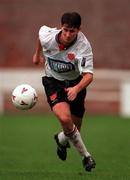 27 October 1996; Brian Byrne of Dundalk during the Harp Lager National League Premier Division match between Dundalk and UCD at Oriel Park in Dundalk, Louth. Photo by Brendan Moran/Sportsfile