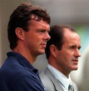 26 July 1997: Leeds United assistant manager David O'Leary, left, alongside manager George Graham, during the Pre-season Friendly between Shelbourne and Leeds United at Tolka Park in Dublin. Photo by Matt Browne/Sportsfile