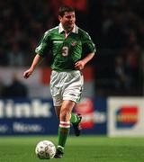 9 October 1996; Denis Irwin of Republic of Ireland during the FIFA World Cup 1998 Group 8 Qualifier between Republic of Ireland and Macedonia at Lansdowne Road in Dublin. Photo by David Maher/Sportsfile