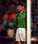 15 November 1995; Denis Irwin of Republic of Ireland during the UEFA EURO1996 Qualifier Group 6 match between Portugal and Republic of Ireland at Estádio do SL Benfica in Lisbon, Portugal. Photo by David Maher/Sportsfile