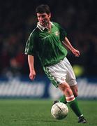 22 April 1998; Denis Irwin of Republic of Ireland during the International Friendly between Republic of Ireland and Argentina at Lansdowne Road in Dublin. Photo by Brendan Moran/Sportsfile