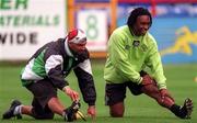 28 July 1998; Enrico Annoni, left, and Reggie Blinker during a Celtic Training Session at Tolka Park in Dublin. Photo by Matt Browne/Sportsfile