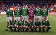 8 May 1998; Republic of Ireland team, back row, from left, Shaun Byrne, Jim Goodwin, John O'Shea, Joseph Murphy, David McMahon and John Thompson. Front Row, from left, Graham Barrett, Liam Miller, Andrew Reid, Brendan McGill and Keith Foy ahead of the UEFA Under 16 European Championship Final between Republic of Ireland and Italy at McDiarmid Park in Perth, Scotland. Photo by Brendan Moran/Sportsfile