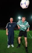 22 October 1998; Bray Wanderers manager Pat Devlin, left, with Jason Byrne during a Bray Wanderers Training Session at the Carlisle grounds in Bray, Wicklow. Photo by David Maher/Sportsfile