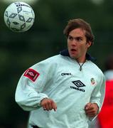 31 August 1998; Jason McAteer during a Republic of Ireland Training Session in Clonshaugh in Dublin. Photo by David Maher/Sportsfile
