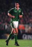 22 April 1998; Niall Quinn of Republic of Ireland during the International Friendly between Republic of Ireland and Argentina at Lansdowne Road in Dublin. Photo by Brendan Moran/Sportsfile