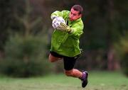 5 October 1998; Shay Given during a Republic of Ireland Training Session at Kilkea Castle in Kildare. Photo by Matt Browne/Sportsfile