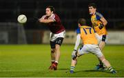 11 November 2017; Christopher McKaigue of Slaughtneil in action against Stephen Shovlin, left, and Stephen McBrearty of Kilcar during the AIB Ulster GAA Football Senior Club Championship Semi-Final match between Kilcar and Slaughtneil at Healy Park in Omagh, Tyrone. Photo by Oliver McVeigh/Sportsfile