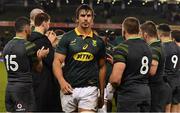 11 November 2017; South Africa captain Eben Etzebeth leads his side from the pitch after the Guinness Series International match between Ireland and South Africa at the Aviva Stadium in Dublin. Photo by Brendan Moran/Sportsfile