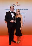 3 November 2017; London hurler Enda Cooney with Marina Dervan after collecting his Christy Ring Champion 15 Award during the PwC All Stars 2017 at the Convention Centre in Dublin. Photo by Sam Barnes/Sportsfile