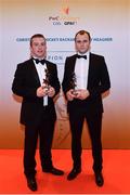 3 November 2017; Down hurlers Michael Hughes, left, and Eoghan Sands, after collecting their Christy Ring Champion 15 Awards during the PwC All Stars 2017 at the Convention Centre in Dublin. Photo by Sam Barnes/Sportsfile