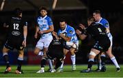 3 November 2017; Dave Kearney of Leinster is tackled by Peter Horne of Glasgow Warriors during the Guinness PRO14 Round 8 match between Glasgow Warriors and Leinster at Scotstoun in Glasgow, Scotland. Photo by Ramsey Cardy/Sportsfile