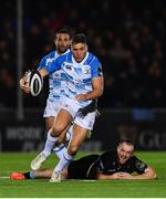 3 November 2017; Jordan Larmour of Leinster during the Guinness PRO14 Round 8 match between Glasgow Warriors and Leinster at Scotstoun in Glasgow, Scotland. Photo by Ramsey Cardy/Sportsfile