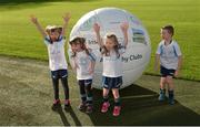 4 November 2017; In attendance at the GAA Healthy Clubs Recognition Event, supported by Irish Life, which saw 58 GAA clubs recognised as the first official ‘Healthy Clubs’ on the island of Ireland are, from left, Aoibhe Lalor age 7, Alannah Lalor, age 5, Méabh McDonald, age 4, and Conor McDonald, age 6, all from the St Colmcilles Healthy Club in Meath. The GAA’s Healthy Clubs Project hopes to transform GAA clubs nationally into hubs for community health and wellbeing. As part of the programme, each club is trained to deliver advice and information programmes on a variety of different topics including, physical activity; emotional wellbeing; healthy eating; community development, to name but a few. For more information, visit: www.gaa.ie/community. Croke Park, Dublin. Photo by Piaras Ó Mídheach/Sportsfile