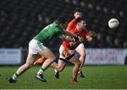 4 November 2017; Niall McCarney of Castlebar Mitchels in action against Caillin Canning of Mohill during the AIB Connacht GAA Football Senior Club Championship Quarter-Final match between Castlebar Mitchels and Mohill at Elvery's MacHale Park in Castlebar, Co Mayo. Photo by Seb Daly/Sportsfile