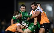 4 November 2017; James Cannon of Connacht is tackled by Paul Schoeman of Cheetahs during the Guinness PRO14 Round 8 match between Connacht and Cheetahs at the Sportsground in Galway. Photo by Ramsey Cardy/Sportsfile