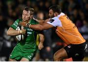 4 November 2017; Jack Carty of Connacht is tackled by Johan Coetzee of Cheetahs during the Guinness PRO14 Round 8 match between Connacht and Cheetahs at the Sportsground in Galway. Photo by Ramsey Cardy/Sportsfile
