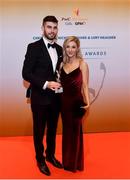 3 November 2017; Kildare hurler Paul Divilly with Aoife Treacy after collecting his Christy Ring Champion 15 Award during the PwC All Stars 2017 at the Convention Centre in Dublin. Photo by Sam Barnes/Sportsfile