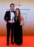 3 November 2017; Wicklow hurler Eammon Kearns with Sally O'Brien after collecting his Christy Ring Champion 15 Award during the PwC All Stars 2017 at the Convention Centre in Dublin. Photo by Sam Barnes/Sportsfile