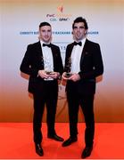 3 November 2017; Derry hurlers Gerald Bradley, left, and Sean Cassidy, after collecting their Nickey Rackard Champion 15 Awards during the PwC All Stars 2017 at the Convention Centre in Dublin. Photo by Sam Barnes/Sportsfile