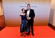 3 November 2017; Cavan hurler Darren Sheridan with Ann-Marie Sheridan after collecting his Lory Meagher Champion 15 Award during the PwC All Stars 2017 at the Convention Centre in Dublin. Photo by Sam Barnes/Sportsfile
