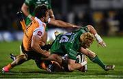 4 November 2017; Darragh Leader of Connacht is tackled by Nico Lee of Cheetahs during the Guinness PRO14 Round 8 match between Connacht and Cheetahs at the Sportsground in Galway. Photo by Ramsey Cardy/Sportsfile